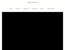 Tablet Screenshot of hopecenterkc.org